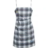 Acne Studios Sleeveless Mini Dress In Gray