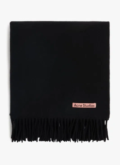 Acne Studios Echarpe En Laine In Black