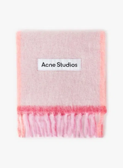 Acne Studios Echarpe En Laine In Pink