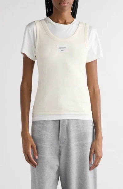 ACNE STUDIOS ACNE STUDIOS ECLEO LAYERED STRETCH COTTON T-SHIRT