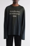 Acne Studios Edden U 1996 Cotton Blend T-shirt In Faded Black
