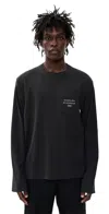 Acne Studios Men Long Sleeve Cotton Jersey T-shirt In Black