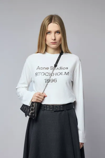 Acne Studios Edden U 1996 T-shirt In White