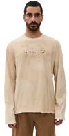 Acne Studios Edden U Long Sleeve Tee Sand Beige