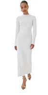 Acne Studios Long Sleeve Maxi Dress In Off White