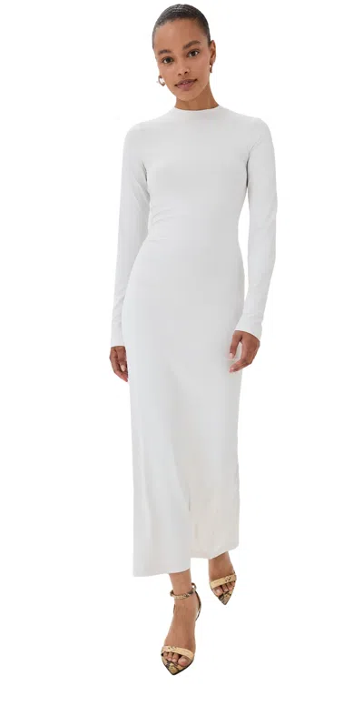 Acne Studios Long Sleeve Maxi Dress In Aeg Off White
