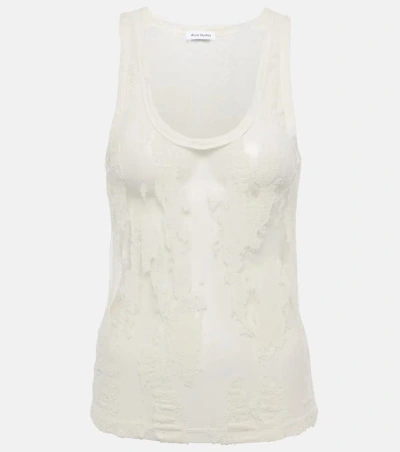 Acne Studios Ejoan Cotton-blend Tank Top In White