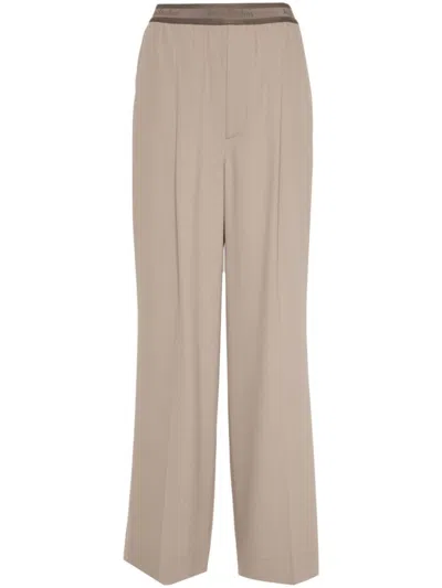 Acne Studios Elastic Waist Casual Pants In Nude