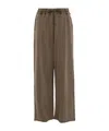 Acne Studios Elastic Waist Casual Pants In Taupe