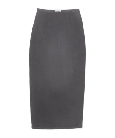 Acne Studios Elastic Waist Skirt In Black