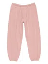 Acne Studios Elasticated-cuff Cotton Track Pants In Pink