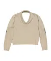Acne Studios Elbow-patch V-neck Sweater In Brown