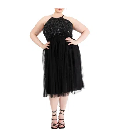 Acne Studios Elegant Sequined Mini Skirt In Black