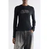 Acne Studios Logo Printed Cotton-blend T-shirt In Black