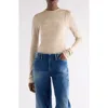 Acne Studios Elga Fairy Tale Layered Rib Top In Neutral