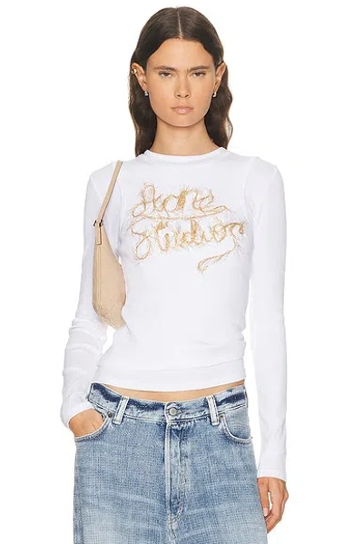 Acne Studios Elga Tinsel Shirt In White