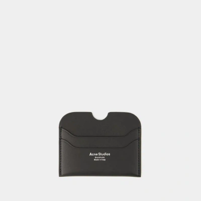 ACNE STUDIOS ELMAS LARGE S KARTENHALTER - ACNE STUDIOS - LEDER - SCHWARZ