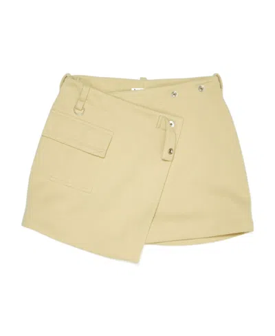 Acne Studios Emblem Skirt In Nude