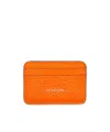 Acne Studios Embossed Logo Clip In Orange
