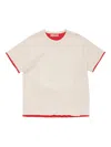Acne Studios Embossed-logo Organic-cotton T-shirt In Neutral