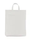 Acne Studios Embossed Logo Tote Bag In White