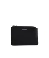 Acne Studios Embossed Logo Wallet In Gray