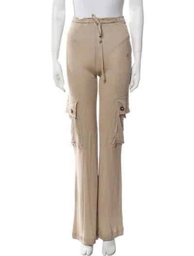 Pre-owned Acne Studios Embroidered Accent Sweatpants In Neutral