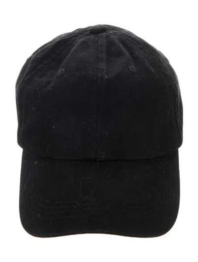 Pre-owned Acne Studios Embroidered Baseball Hat In Black
