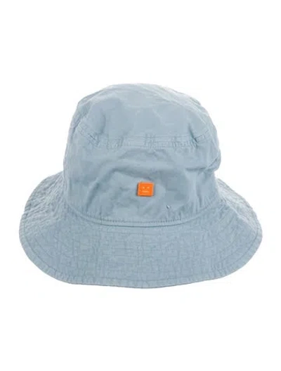 Pre-owned Acne Studios Embroidered Bucket Hat In Blue