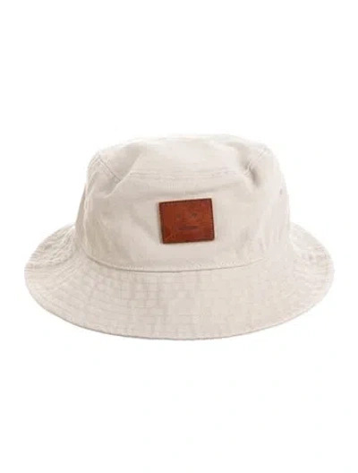 Pre-owned Acne Studios Embroidered Bucket Hat In Gray