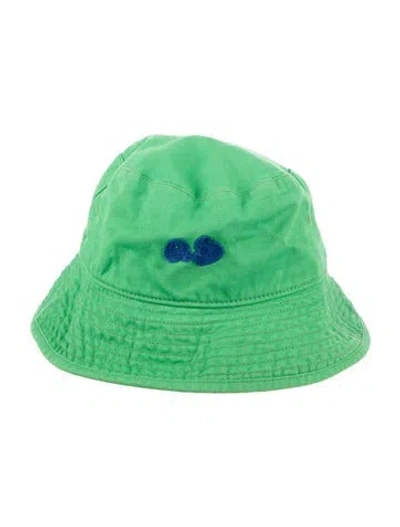 Pre-owned Acne Studios Embroidered Bucket Hat In Green