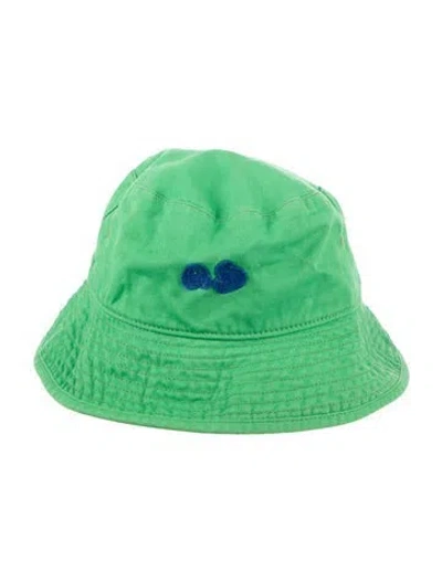 Pre-owned Acne Studios Embroidered Bucket Hat In Green