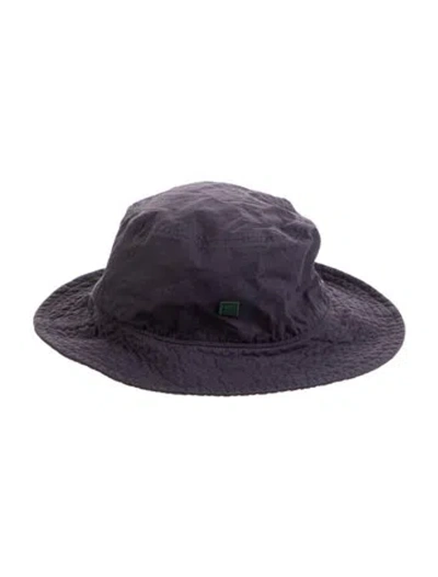 Pre-owned Acne Studios Embroidered Bucket Hat In Purple