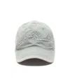 Acne Studios Embroidered Cap In Gray