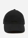 Acne Studios Carliy Embroidered Back Logo Adjustable Baseball Cap In Black