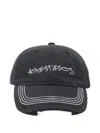 Acne Studios Cuddy Logo-embroidered Organic Cotton-twill Baseball Cap In Black