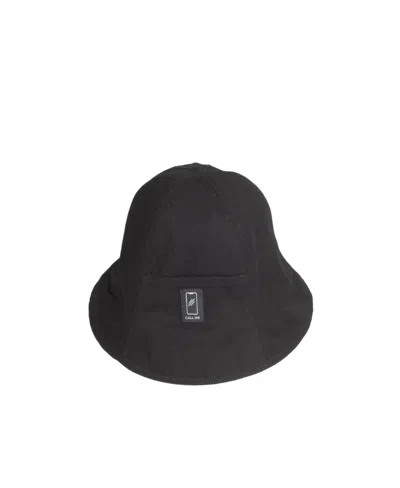 Acne Studios Embroidered-logo Bucket Hat In Black