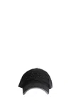 Acne Studios Embroidered Logo Cap In Black