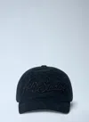 Acne Studios Embroidered Logo Cap In Black