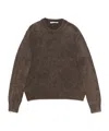 Acne Studios Acid Wash Jumper In Brown