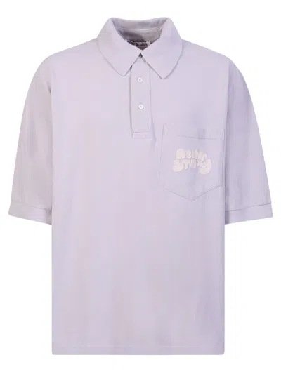 Acne Studios Embroidered-logo Polo Shirt In Css