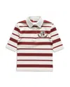Acne Studios Embroidered Polo Tee In Multi