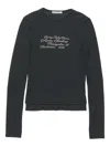 Acne Studios Embroidered T-shirt In Black