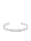 Acne Studios Engraved-logo Bracelet In Metallic