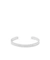 Acne Studios Engraved-logo Bracelet In Metallic