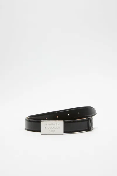 ACNE STUDIOS ENGRAVED LOGO LEATHER BELT