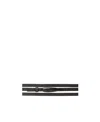 Acne Studios Engraved-logo Leather Belt In Black