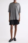 Acne Studios Ennie College Layered T-shirt Dress Set In Gray