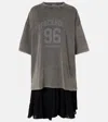 Acne Studios Ennie Logo Cotton Minidress In Black