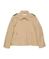 Acne Studios Cotton Satin Jacket In Neutral